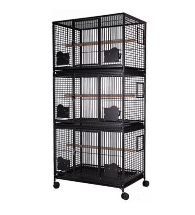 STRONG Birdcage Myra, 3 floors, silvertone grey
