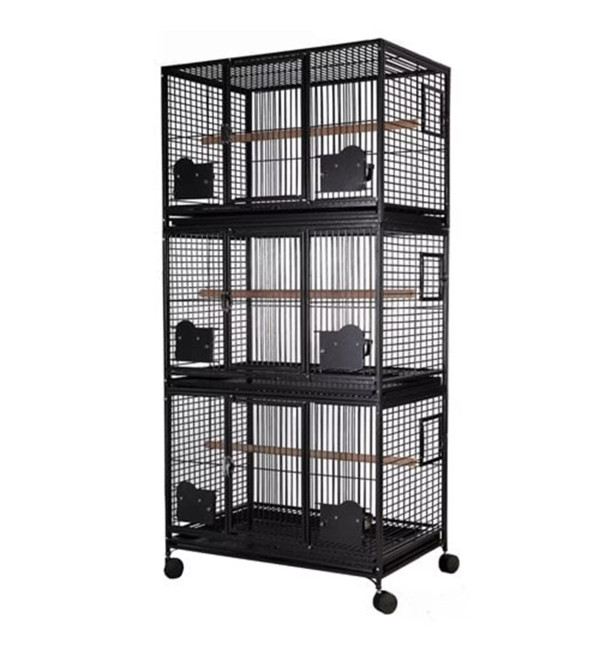 STRONG Birdcage Myra, 3 floors, silvertone grey