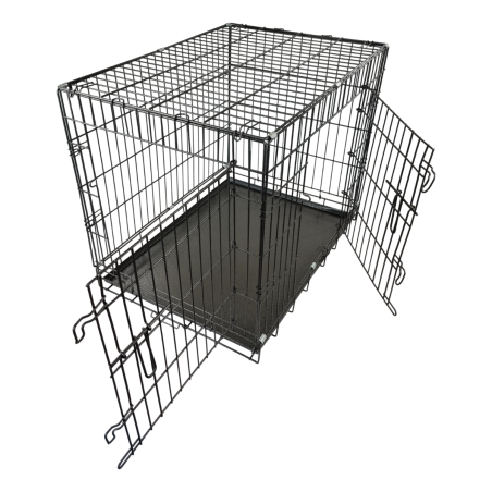 Topmast Hondenbench Premium - Black Silver Coating