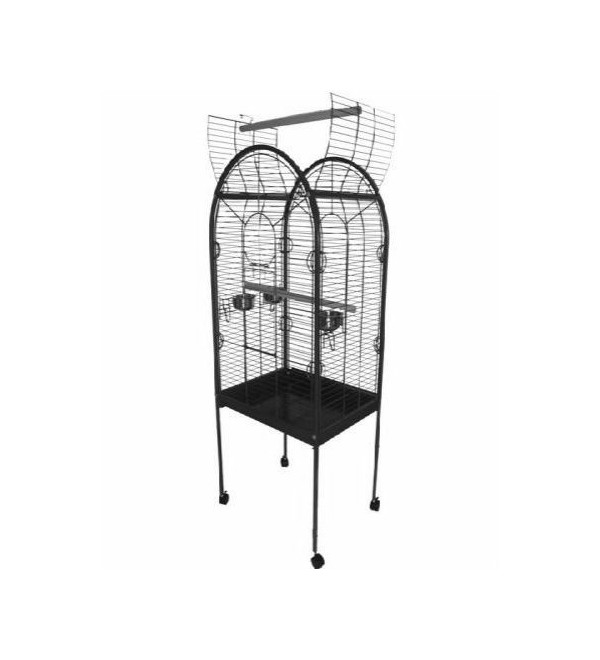 Topmast Papegaaienkooi JOAN Zwart 55 x 55 x 160 cm