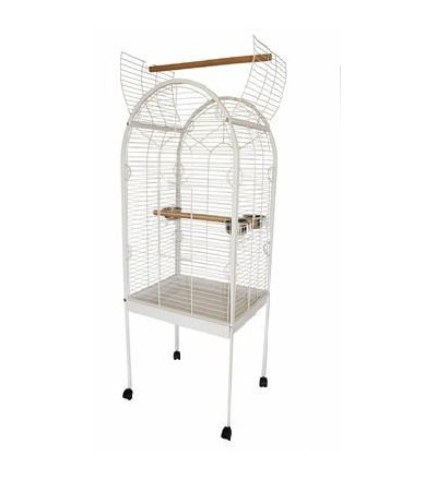 Topmast Papegaaienkooi JOAN WIT 55 x 55 x 160 cm