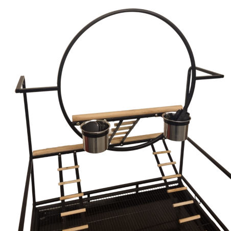 Topmast Papegaaienstandaard Rio - Antraciet - 74 x 104 x 157 cm