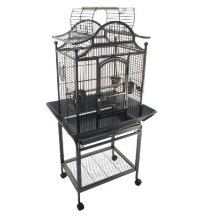 Topmast Papegaaienkooi BOLOGNA Antraciet 56 x 42 x 145 cm