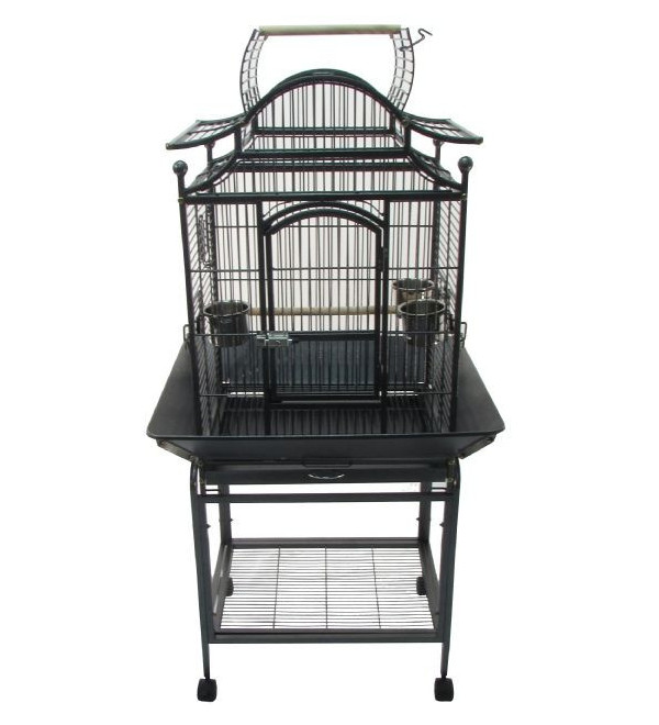 Topmast Papegaaienkooi BOLOGNA Antraciet 56 x 42 x 145 cm