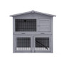 Topmast Konijnenhok hout 101 X 55 X 100 CM grey washed