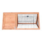 Topmast Fluffy Fields Konijnenren - 100 x 49 x 41 cm - Voor Buiten - Hout