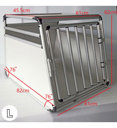 Topmast Autobench Aluminium - Stevige Reisbench - Ronde Buizen - Lichtgrijs