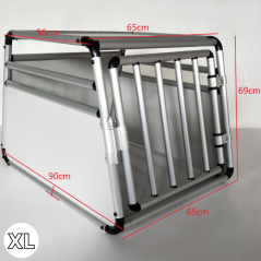 Topmast Autobench Aluminium - Stevige Reisbench - Ronde Buizen - Lichtgrijs