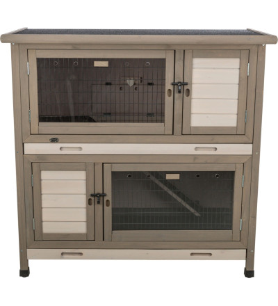 Konijnen verblijf met Isolatie Grijs