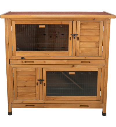 Konijnen verblijf met Isolatie Bruin