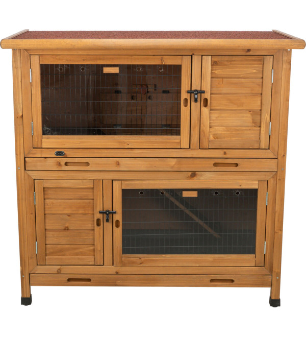 Konijnen verblijf met Isolatie Bruin