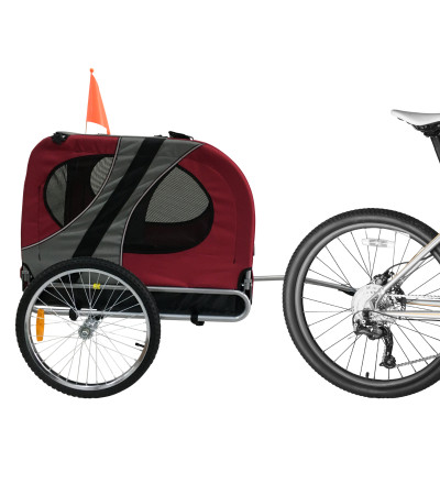 Topmast Hondenfietskar Original - Opvouwbaar - Rood - Large