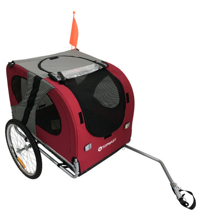 Topmast Hondenfietskar Original - Opvouwbaar - Rood - Large