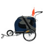 Topmast Easy Flow Hondenfietskar - Met Jogger Functie - Opvouwbaar - Blauw - Large