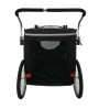 Topmast Easy Flow Hondenfietskar - Met Jogger Functie - Opvouwbaar - Zwart - Large