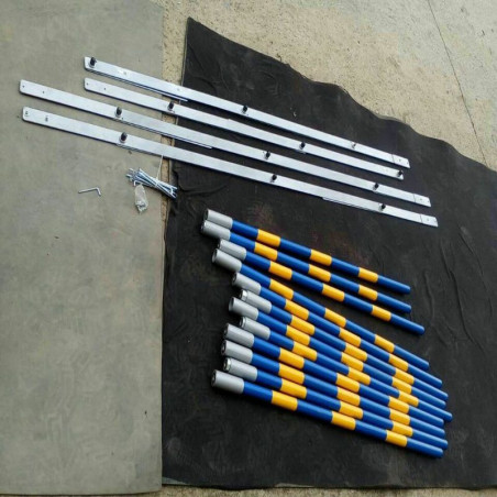 Topmast Professionele Agility Slalom - 12 Palen - Zigzag