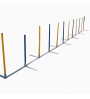 Topmast Professionele Agility Slalom - 12 Palen - Zigzag