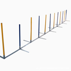 Topmast Professionele Agility Slalom - 12 Palen - Zigzag