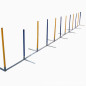 Topmast Professionele Agility Slalom - 12 Palen - Zigzag