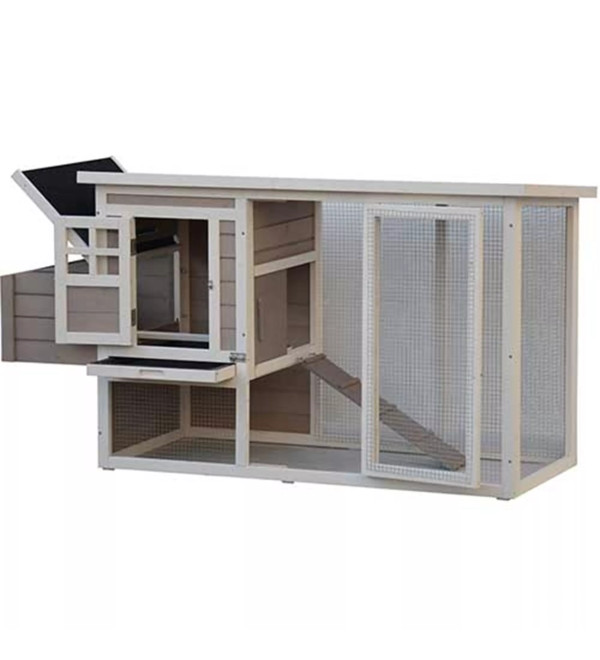 Kippenhok Donald wit grijs