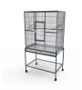 STRONG Birdcage Agatha, silvertone grey