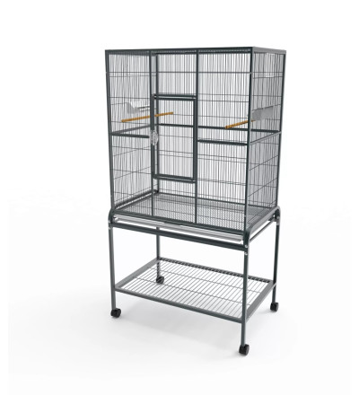 STRONG Birdcage Agatha, silvertone grey