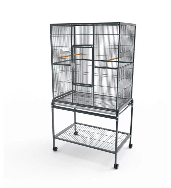 STRONG Birdcage Agatha, silvertone grey