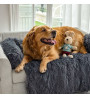 Topmast Hondenmat Comfy - Fluffy Pluche Hondenmand - Maat M - 90 x 80 cm