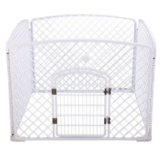 Topmast puppyren playpen | Kunststof | Wit 100 x 100 x 75 cm hoog