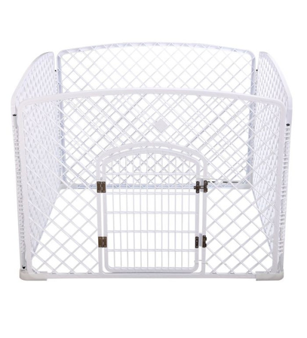 Topmast puppyren playpen | Kunststof | Wit 100 x 100 x 75 cm hoog