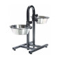 Topmast Verstelbare Voederstandaard + 2 Rvs Bakken 28cm - U shape