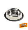 RVS Voerbak Anti Slip 17 cm Extra hoog. Voor Honden met Lange Oren.