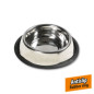 RVS Voerbak Anti Slip 17 cm Extra hoog. Voor Honden met Lange Oren.